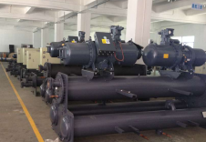 Screw type cold water machine production line